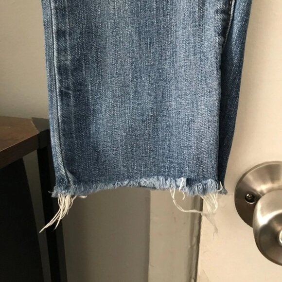 Banana Republic Women's Distressed Frayed Girlfriend Stretch Jeans Size 25 (2) - Picture 3 of 7